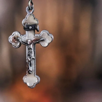 Faithful praying during a Lenten vigil