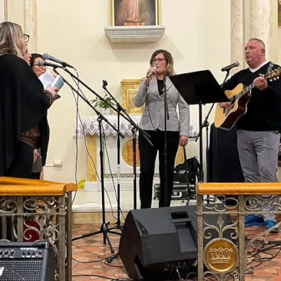 Musical group performing at a Lenten concert