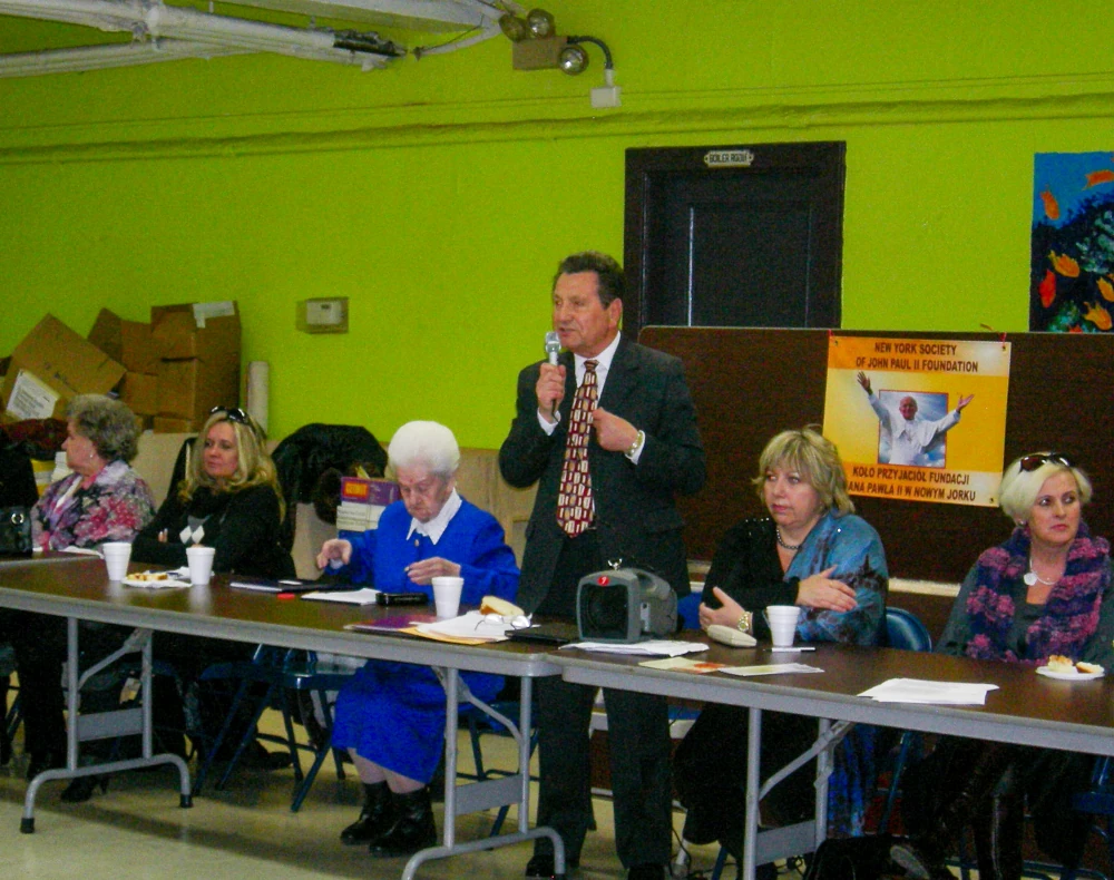 Members gathered for the annual general meeting